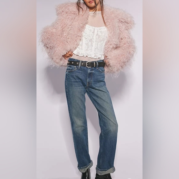 Free People Faux Fur Oversized Jacket - Picture 2 of 6